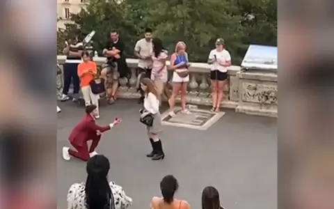 Viral: le propuso matrimonio a su novia en Par�s y el resultado fue inesperado
