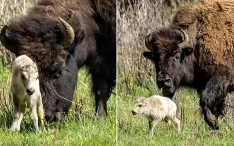 Nace un raro b�falo blanco en Yellowstone, �por qu� trae la esperanza de tiempos mejores?