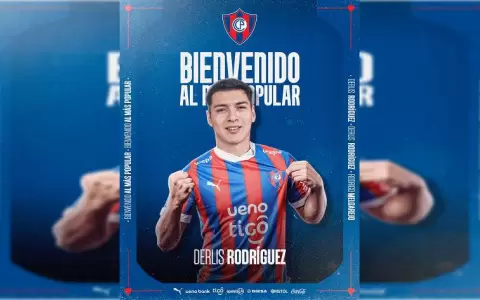 Cerro Porte�o dio la bienvenida a Derlis Rodr�guez