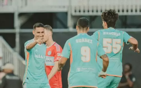 Mat�as Rojas marca un gol en la victoria de Inter Miami