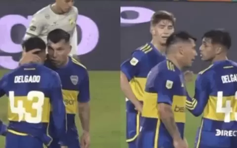 Viral: el cruce entre dos jugadores de Boca Juniors en pleno partido