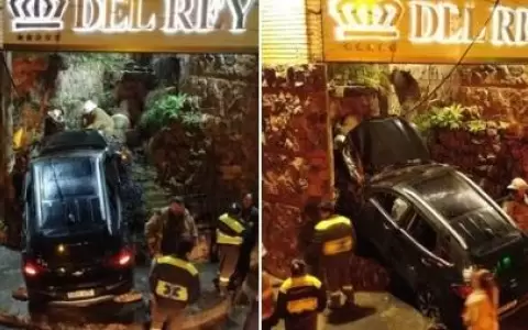 Un auto se estrell� contra un motel en San Lorenzo