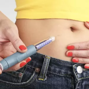 Aplicaci�n de insulina.