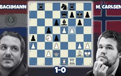 Axel Bachmann gan� una partida al legendario Magnus Carlsen
