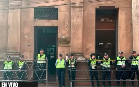 Caso Luis Said: fuerte despliegue policial resguarda la sede del JEM ante presencia de manifestantes