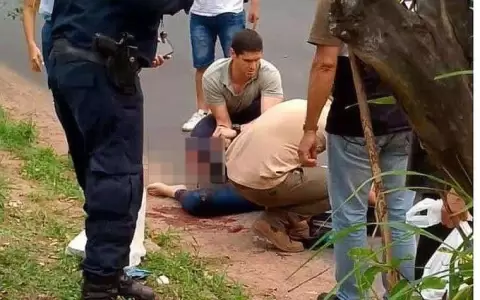 Mujer pierde una pierna en accidente de tr�nsito sobre la Av. Per�n