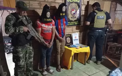 Caen dos j�venes microtraficantes de crack en San Ignacio, Misiones