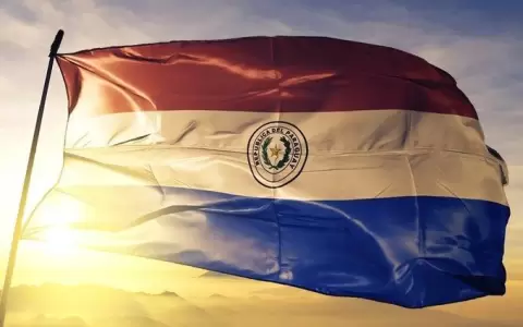 Bandera paraguaya.
