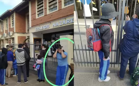 Esc�ndalo en colegio de Lambar�: "desvisten" a alumnos y los dejan en la calle