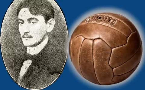 El primer bal�n de "football" en el Paraguay