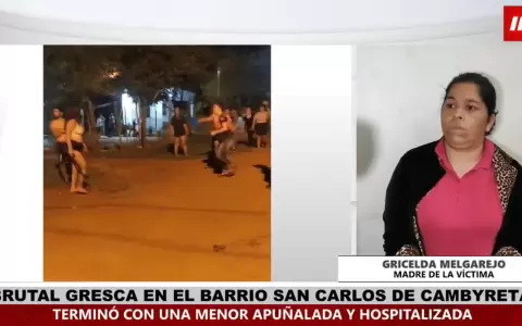 Adolescente acuchillada tras enfrentamiento vecinal en Cambyret�