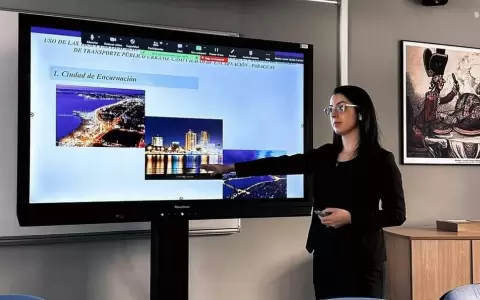 A trav�s de un postdoctorado, compatriota estudia el futuro del transporte p�blico en Paraguay
