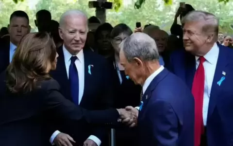El d�a despu�s del debate, Kamala Harris y Donald Trump se saludaron en el Memorial del 11-S