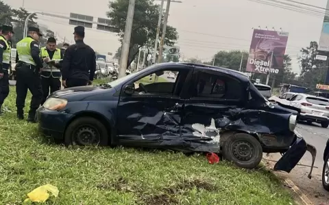 Luque: accidente de tr�nsito con derivaci�n fatal sobre Autopista Silvio Pettirossi