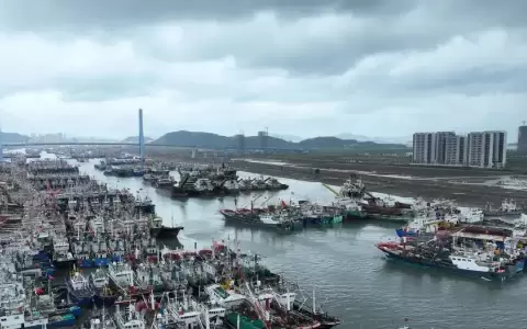 El tif�n m�s potente en 75 a�os toca tierra en Shangh�i