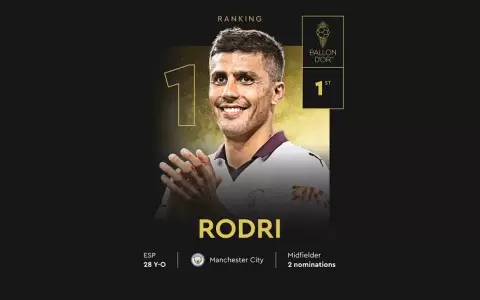 Rodri se lleva el Bal�n de Oro