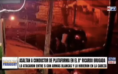 Asaltan a conductor de plataformas en la Chacarita, la v�ctima termina con varias heridas