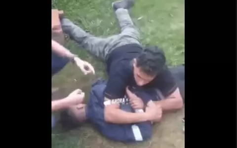 Ataron a ladr�n mientras esperaban a la Polic�a