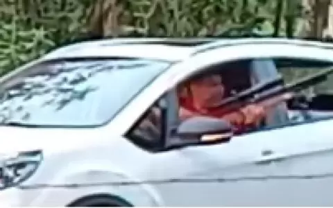 Susto en Villeta: hombre baja de su veh�culo con un rifle para "cazar" animales