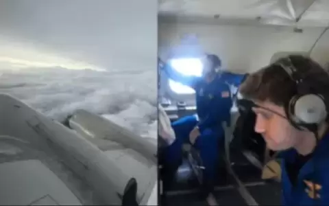 Video: As� es atravesar el hurac�n Milton con un avi�n, impactante vuelo de expertos de EE.UU.