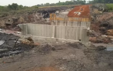 Avanzan las obras del puente sobre el arroyo Tarum�, en Caaguaz�