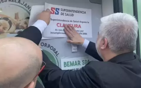 Superintendencia de Salud clausura cinco establecimientos por irregularidades
