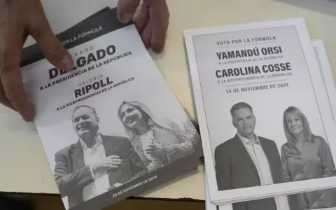 Cerraron comicios en Uruguay: se espera una definici�n re�ida entre Delgado y Orsi