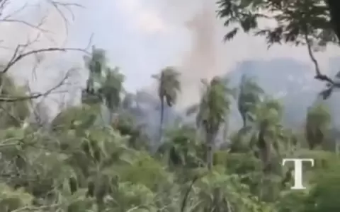 Reportan un incendio de gran magnitud en zona Ciervo Cu�
