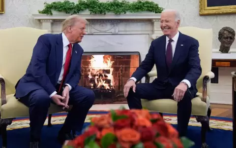 Joe Biden recibe a Donald Trump en la Casa Blanca para comenzar la transici�n del poder en EE. UU. Foto: Archivo.