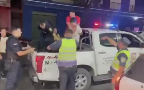 Militares ebrios fueron detenidos tras crear disturbios y agredir a polic�as en una estaci�n de servicios