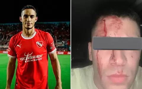 Denuncian a futbolista argentino por perseguir y agredir a un hincha