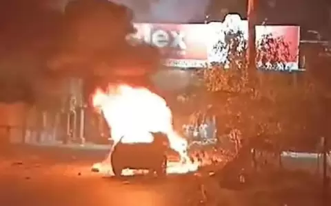 Tr�gico accidente en Avda. Mcal. L�pez deja un fallecido y un veh�culo calcinado