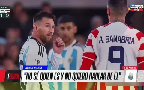 Cuando Lionel Messi no conoc�a a Antonio Sanabria