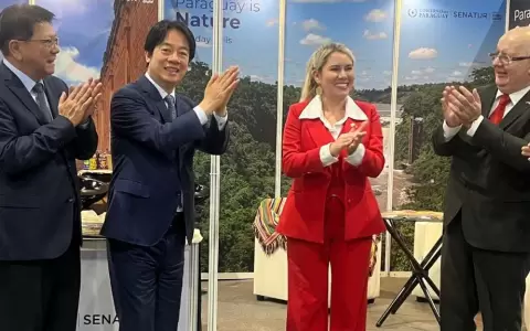 Presidente taiwan�s inaugura stand de Paraguay en Feria Internacional de Turismo de Taip�i