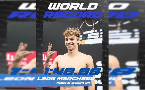 L�on Marchand pulveriza r�cord mundial de Ryan Lochte