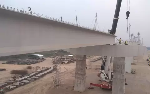 Puente de la Bioce�nica con 63,91% de avance