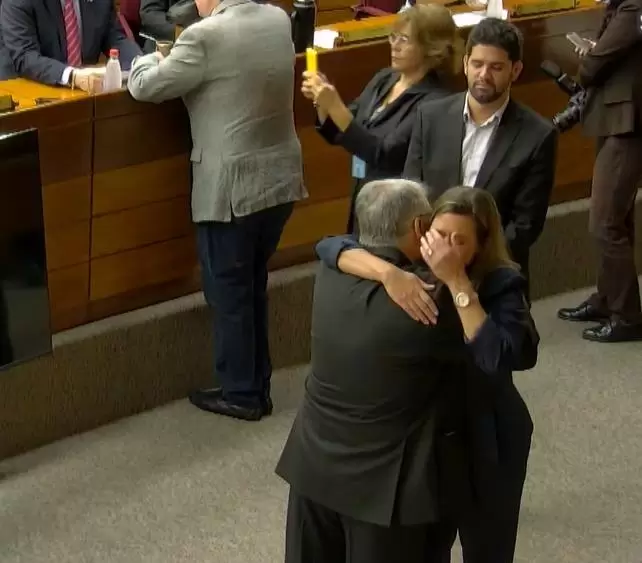 Kattya Gonz�lez, opositora expulsada este a�o del Congreso por cartistas y aliados
