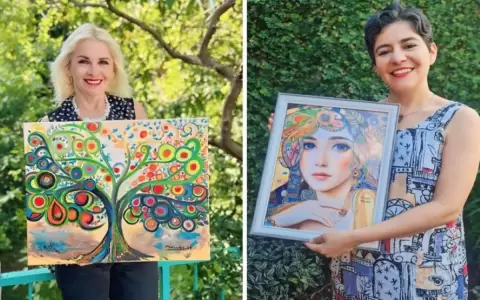 FeriartePy expondr� obras de Mercedes Ledesma y Claudia D�az para regalar en las Fiestas