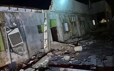 Se derrumb� parte de la estructura del Centro de Salud de San Alberto