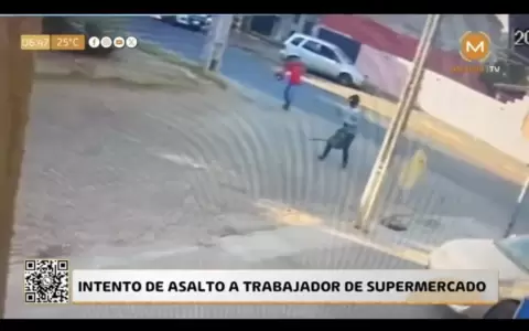 Impresionante: luch� contra delincuente para evitar ser asaltado en San Lorenzo