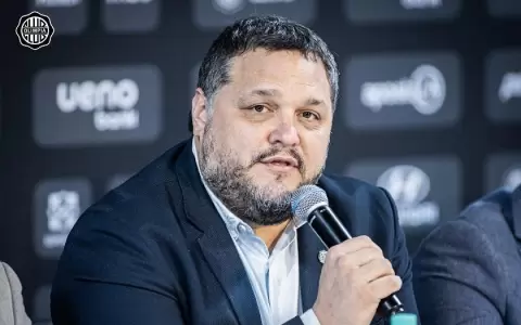 Rodrigo Nogu�s, presidente de Olimpia.