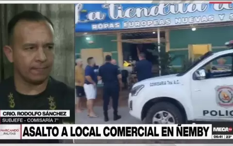 Violento asalto a comercio de �emby