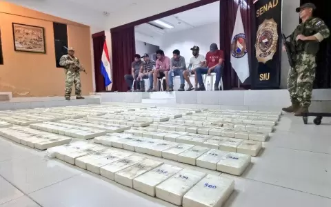Operativo "Perla Negra": Senad captura a seis personas e incauta m�s de 456 kilos de coca�na