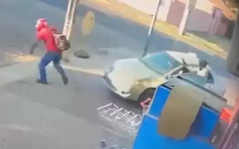 Asaltante al hombre que defendi� un s�per: "�Para qu� te arriesg�s si no es tu plata?"