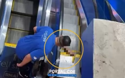 Trabajador habr�a perdido el brazo al ser atrapado por escalera mec�nica en CDE