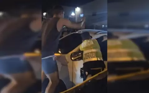 Hijo de exdiputado embisti� alcoholizado a barrera de la PMT y comerciantes en Luque