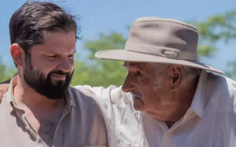 Mujica recibi� a Boric y dej� un mensaje: �La democracia se precisa para discrepar, no para estar de acuerdo�