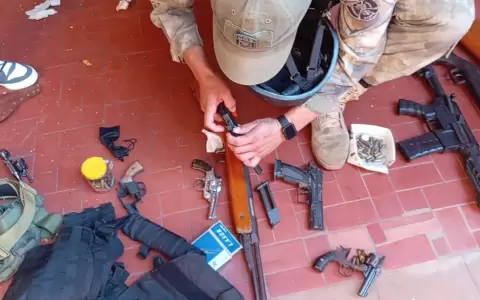 Encuentran gran cantidad de armas en vivienda de un denunciado por violencia familiar