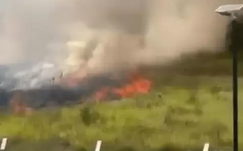 Reportan incendio en San Bernardino y amenaza a varias viviendas