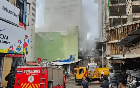 Incendio de grandes proporciones en Ciudad del Este